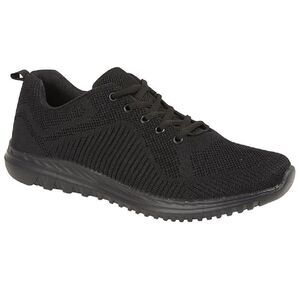 Dek Unisex Adults Freeway Memory Foam Sneaker / Black
